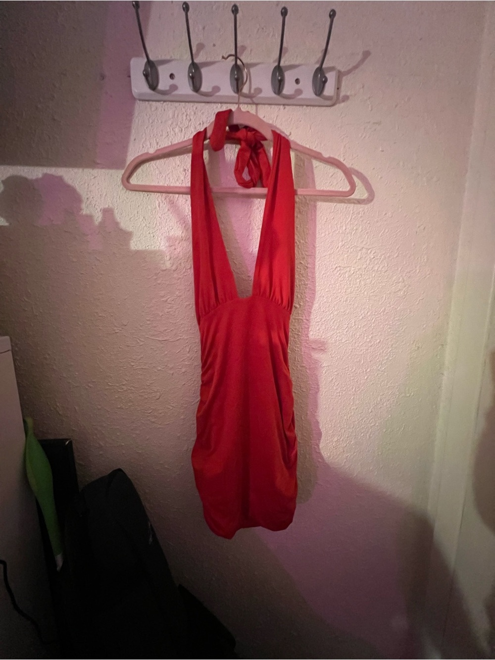 Red Halter Mini Dress